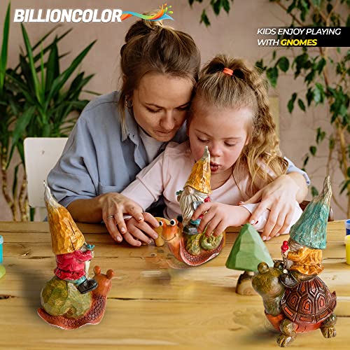Billioncolor Outdoor Garden Gnome| Gnome With Turtle And Snail |Yard Decor|Patio And Lawn Decoration| Spring Yard Decor | Housewarming Gift|Mothers Day Garden Gift |Resin Gnome 7.5 Inches #TOP7