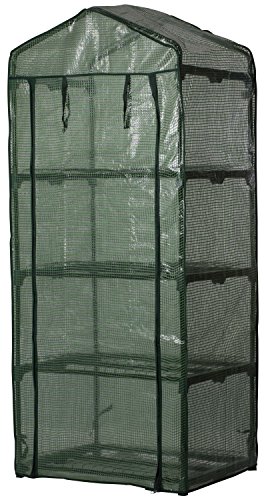 Woodside 4 Tier Garden Greenhouse/Growhouse With Reinforced Cover - 6