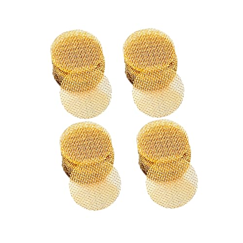 Brass Pipe Screens, 500 Pcs 3/4 Inch Brass Filters, 0.75 Inch Bowl Screens, Silver Storage Box