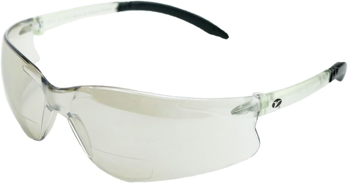 Encon Veratti GT Bifocal Safety Glasses, Indoor/Outdoor Lens, 2.0 Magnification