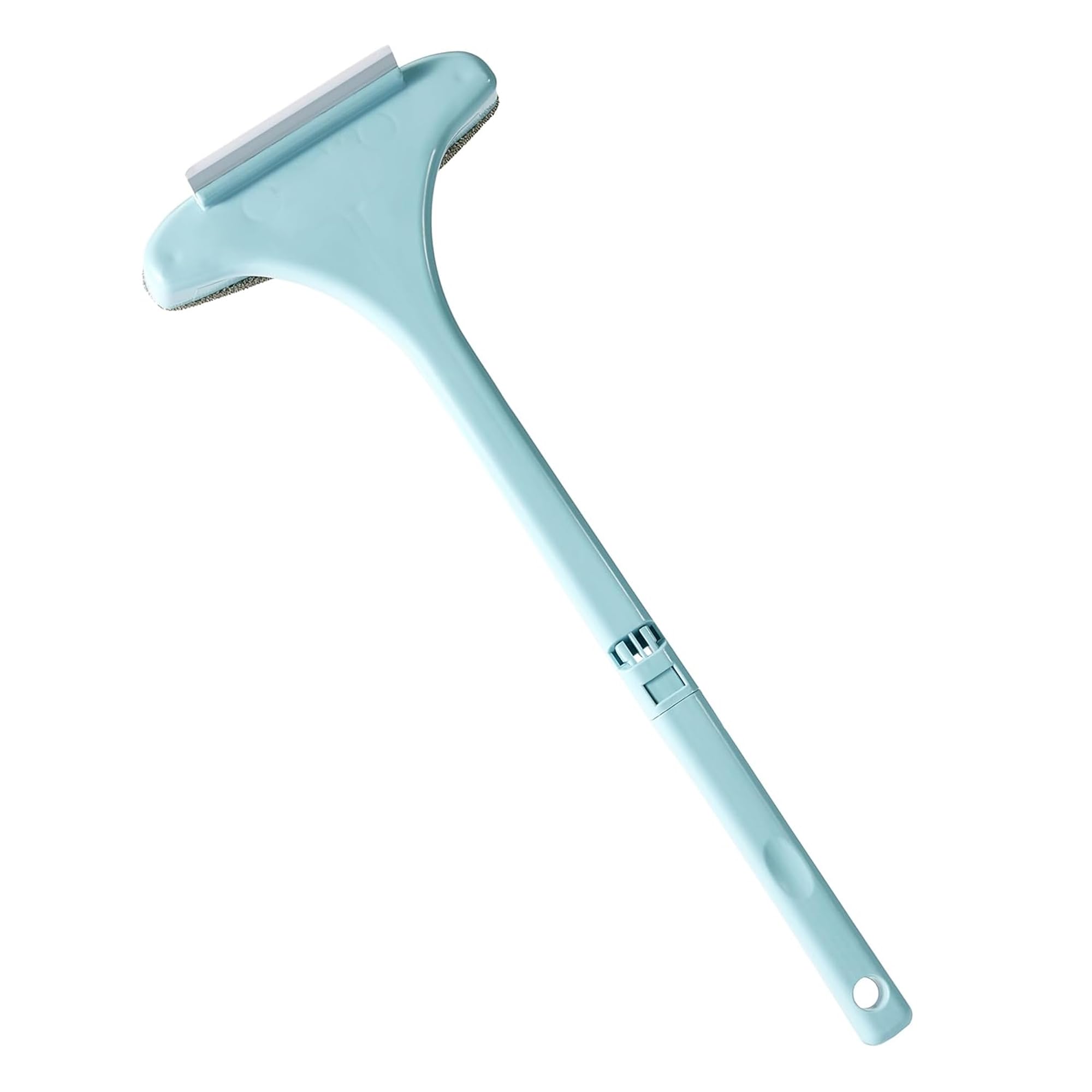 Suzec Floor Bathroom Cleaning Brush with Long Handle | Hard Brush Microfiber Pad & Scrubber Combo for Tiles, Kitchen, Toilet, Window - 48.4 Inch Extendable Pole | Detachable Head (B0D4VLR7TK) Amazon Price History, Amazon Price Tracker