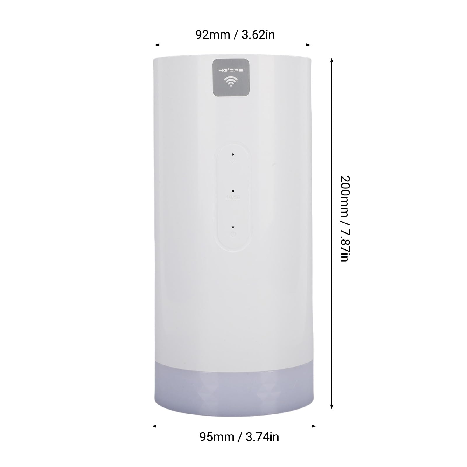 Generic Hotspot WiFi Portatile da Esterno LTE con Luce da Campeggio Colorata, Router 4G CPE CAT6 per Dispositivi Multipli, Batteria da 10000 MAh, per Campeggio/escursionismo