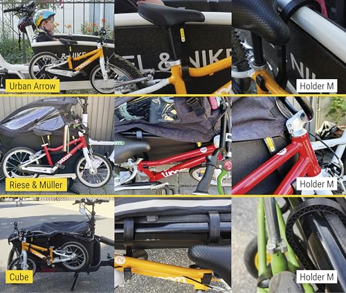 Frank Bike Holder | Fahrrad Halterung Lastenrad für Laufrad (Größe M, 2)
