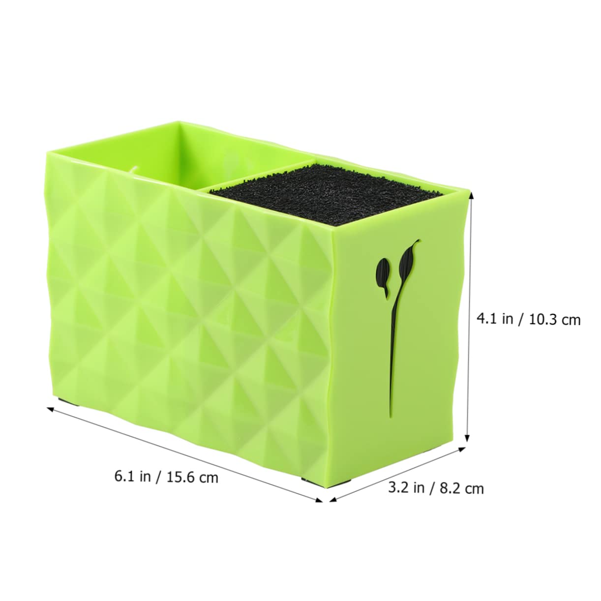 FRCOLOR Hairdresser Storage Box Salon Holder Hair Clips Holder Green Hair Cutting Tools