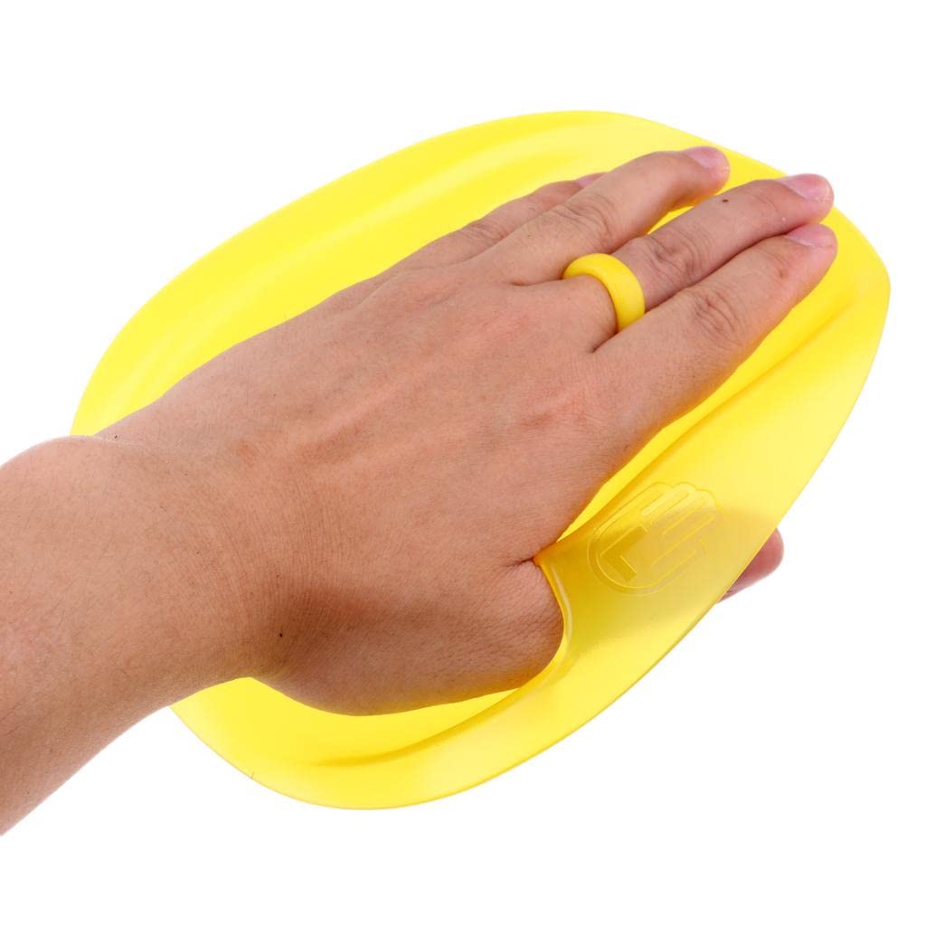 1 paire de gants d'entraînement pour la natation - Jaune - Taille M