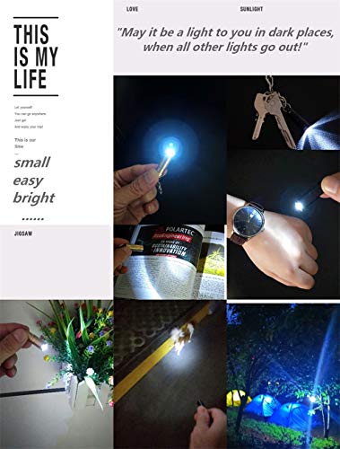 e1 Mini Llavero Micro Pequeño Flaghlight Luz Brillante Largo Negro - Imagen 17 de 39