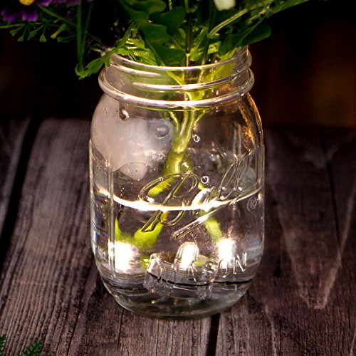 Agptek HL0030+2-MB1 24X Led Submersible Waterproof Wedding/Party/Floral Decoration Tea Vase Battery Light Candles-Warm White thumb #7