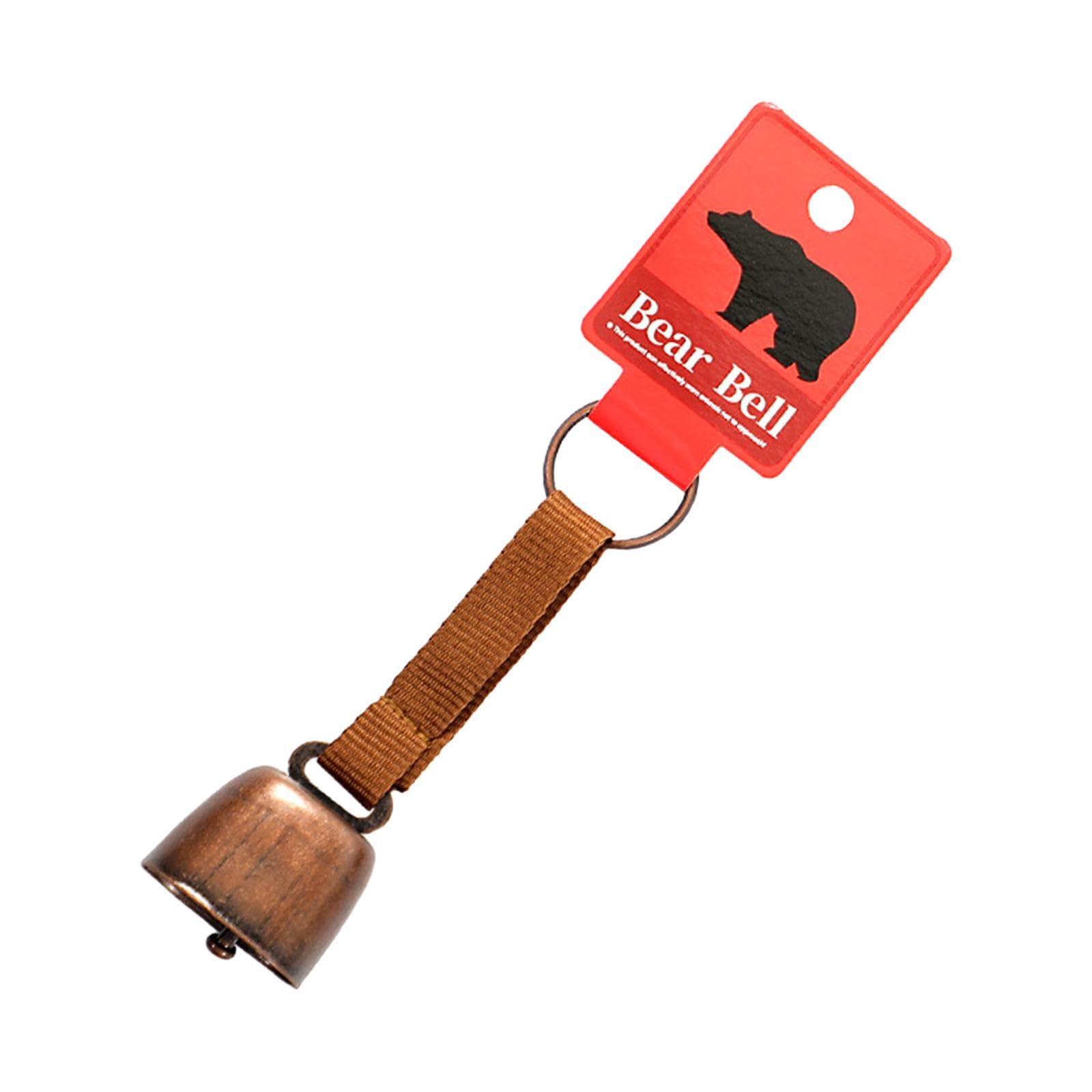 LOOM TREE® Bear Bell with Keyring Hanging Cow Bell for Mountain Climbing Outdoor Travel Coffee Red Bronze | Outdoor Sports | Camping & Hiking | Emergency Gear | Safety Whistles-image-25