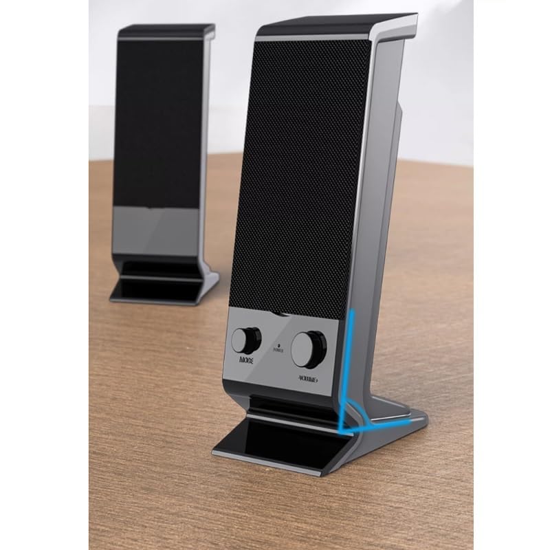 Son de bureau multimédia compact avec caisson de basses en surpoids pour PC fixe