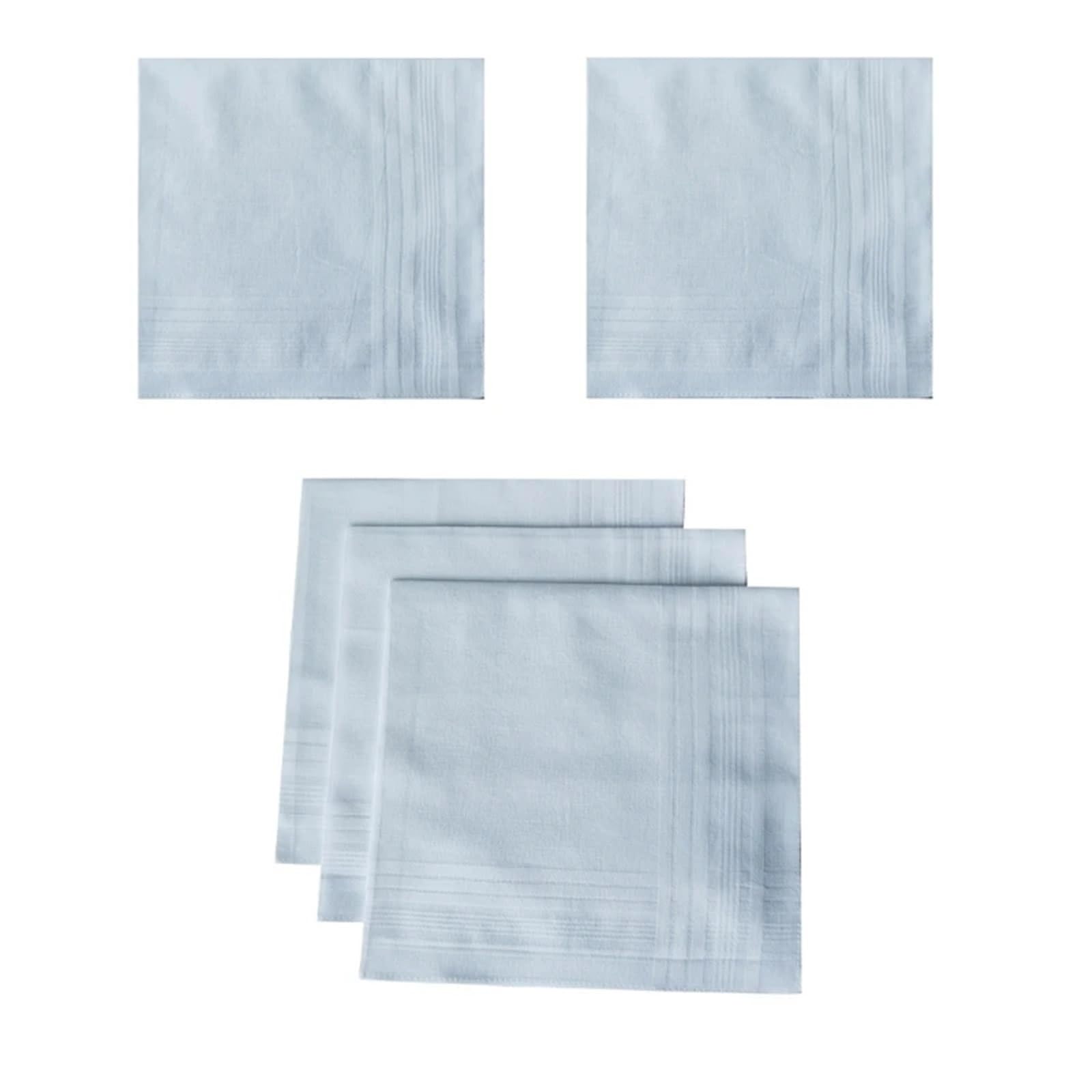 Taschentücher Saugfähige Taschentücher, quadratisches Handtuch aus Baumwolle, for Herren, weiße Halstücher, for Abwischen von Schweiß, Einstecktuch, 5 Stück für Hochzeiten