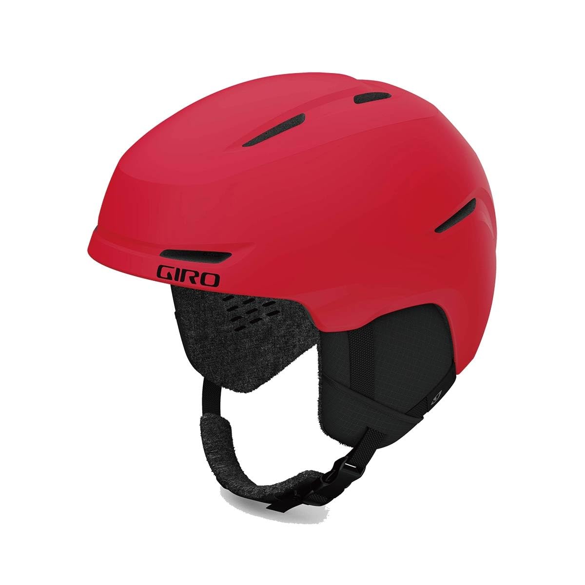 Giro Spur Kids Ski Helmet - Snowboard Helmet for Boys & Girls - Matte Bright Red - S (52-55.5cm)