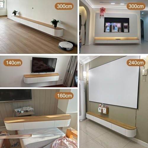 Meuble TV moderne à dossier creux, solution gain de place pour salon - 4