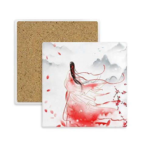 Cadeau de boissons multicolor original avec le coaster Mei Xue chinois - 2