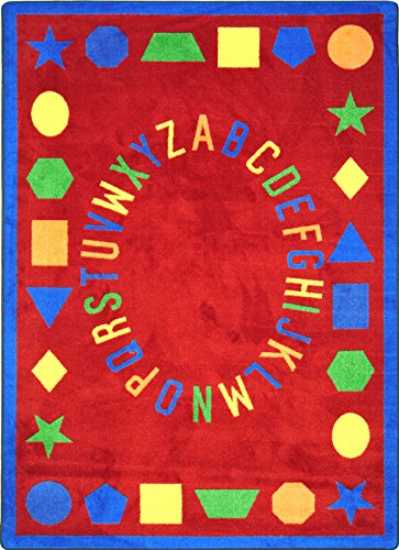 Joy Carpets First Lessons Red Rug