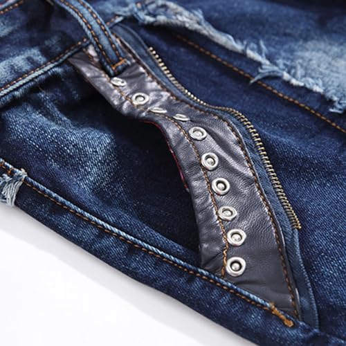 Jean coupe ajustée pour homme classique en denim stretch