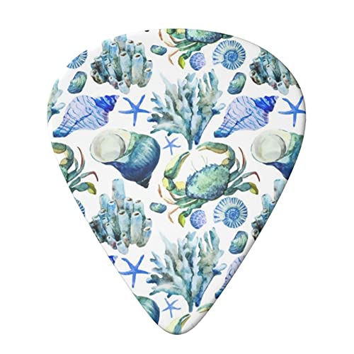 Crab Conch Lot de 6 médiators pour guitare acoustique, guitare électrique, basse, ukulélé – fin, moyen et épais. - Les Beatles, Paul McCartney, John Lennon, RIngo Starr, George Harrison Crab Conch Lot de 6 médiators pour guitare acoustique, guitare électrique, basse, ukulélé – fin, moyen et épais. – Image 4