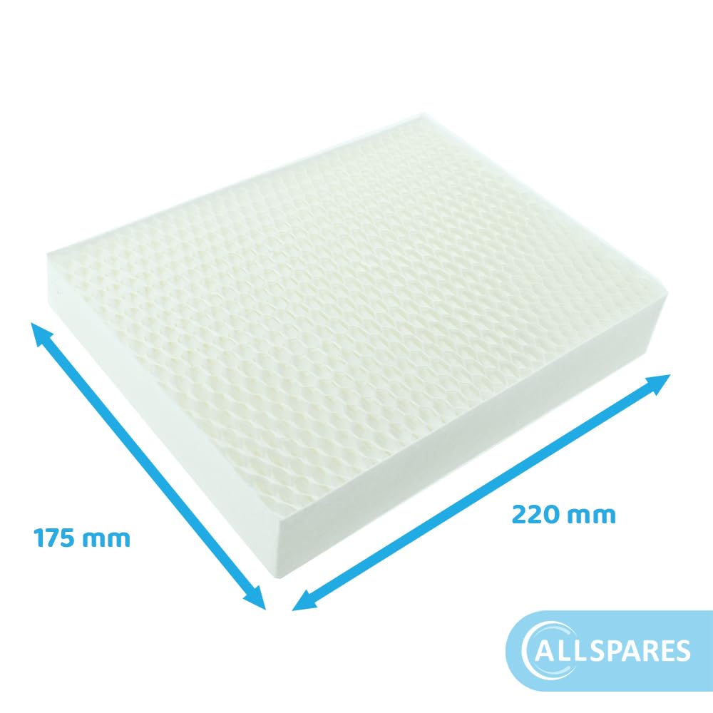 AllSpares Luftfilter (4 St.) Ersatz für Stadler Form Oskar, Oskar Big, Oskar Little, Karl, Karl Big | Antibakterielle Befeuchterfilter SF-O-031 | 220 x 173 x 35 mm