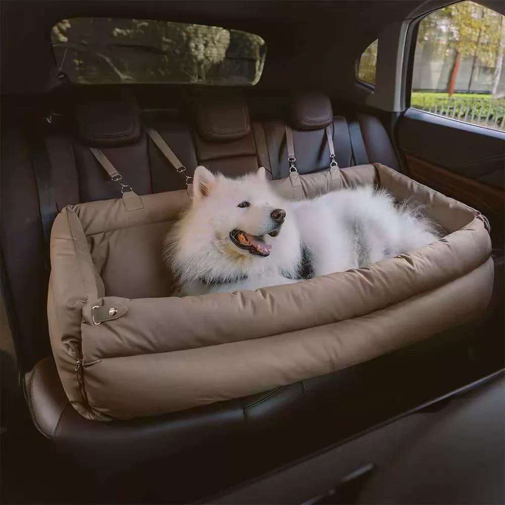 Universelles wasserdichtes Hundebett, abnehmbar und waschbar, tragbares Auto-Haustierbett, kompatibel mit Sicherheitsfunktionen