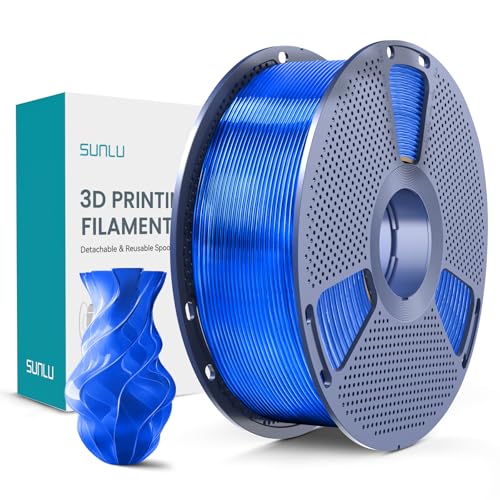 Filament SUNLU PLA Plus Niebieski Przezroczysty (BLUE TRANSPARENT)