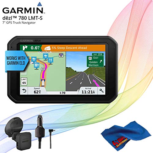 Garmin dezl 780 LMT-S Advanced GPS for Trucks + Cleaning Cloth
