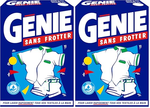 GENIE Sans Frotter Poudre 450G (Lot de 2)