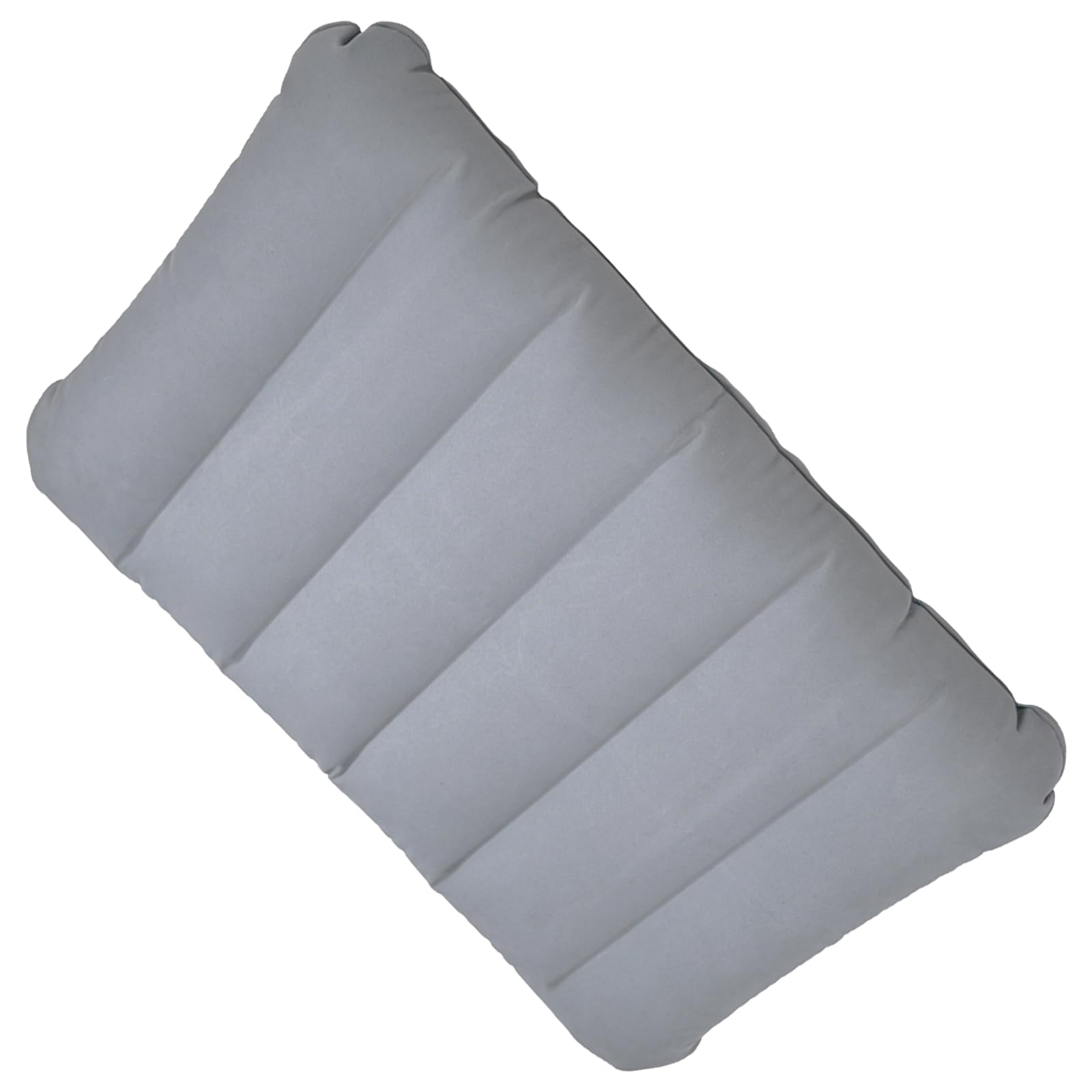 LiXiongBao Paquete de 2 almohadas inflables ultraligeras de color gris para senderismo, camping, viajes, siesta, escritorio, soporte lumbar y cuello