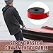Amylove 1 Pcs Kayak Keel Guard Self Adhesive DIY Kayak Keel Guard for Fiberglass Boat Protector Tape for Aluminum Boat Canoe Hull Prevent Scratches Damage Scars from Rocks Oyster Beds Black (5ft)
