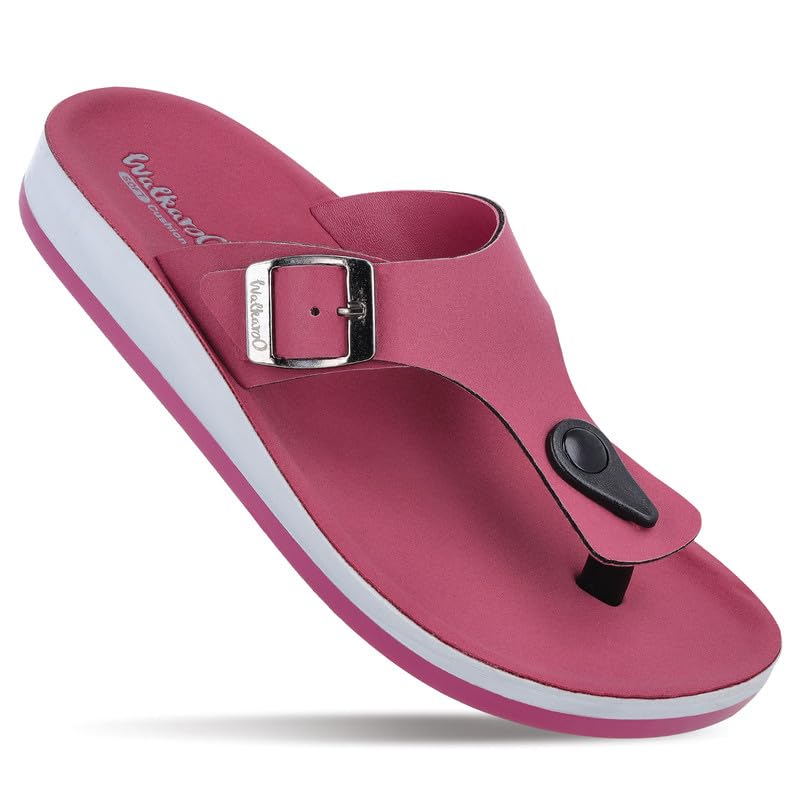 Image of WALKAROO Women's Fashion Sandals with Cushion Sole, Toe Seperator, Broad Straps and Lightweight - WE2349
