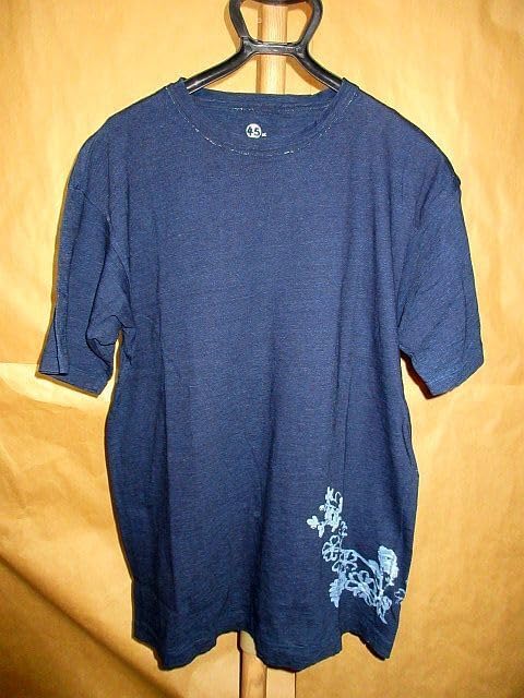 45R インディゴ染め デニムジャケット 5 R刺繍入り 大きいサイズ 45R