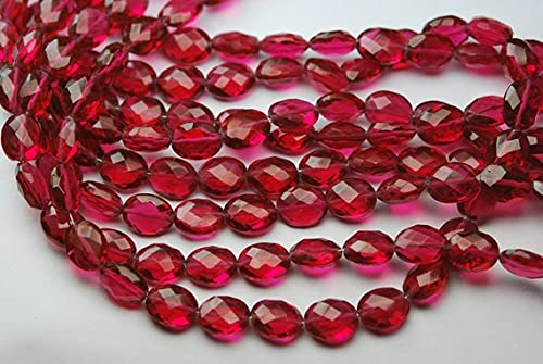 Quartz rouge en fil de 20cm pour fabriquer vos bijoux d'été personnalisés
