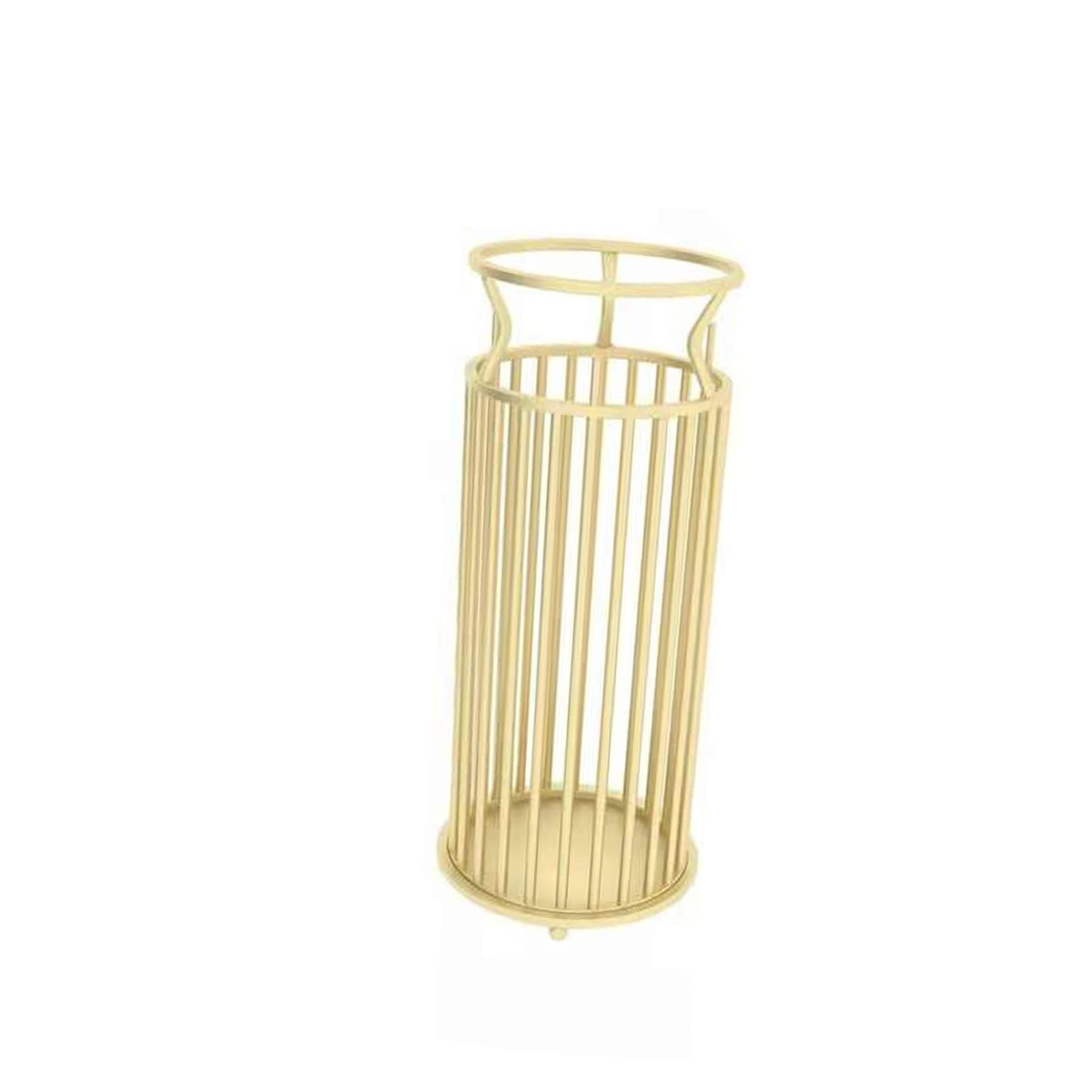Soporte de paraguas de metal dorado con bandeja de goteo, rack de pared de 3 ganchos para paraguas mojados, palos para caminar, postes de trekking.Soporte de piso de ahorro de espacio para entrada, sa