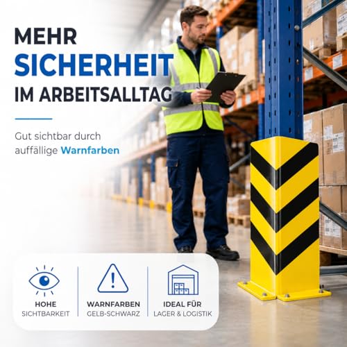 Protection d'angle de rangement en acier pour structures hautes