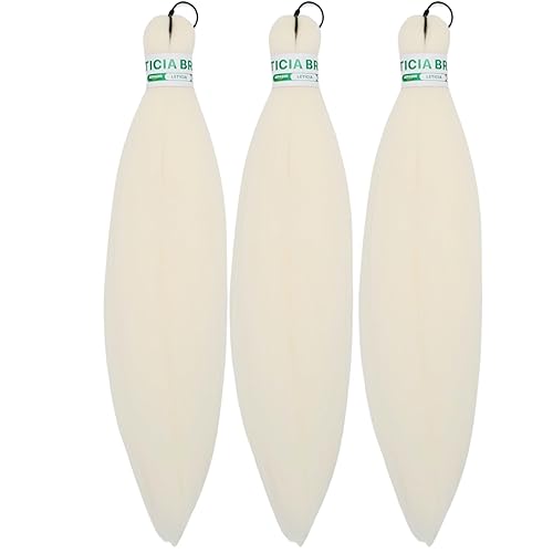 Miniatura 138 de Cabello trenzado para niños preestirado de 16 pulgadas, color negro, Yaki ez, trenzado para niños, trenzas sin nudos