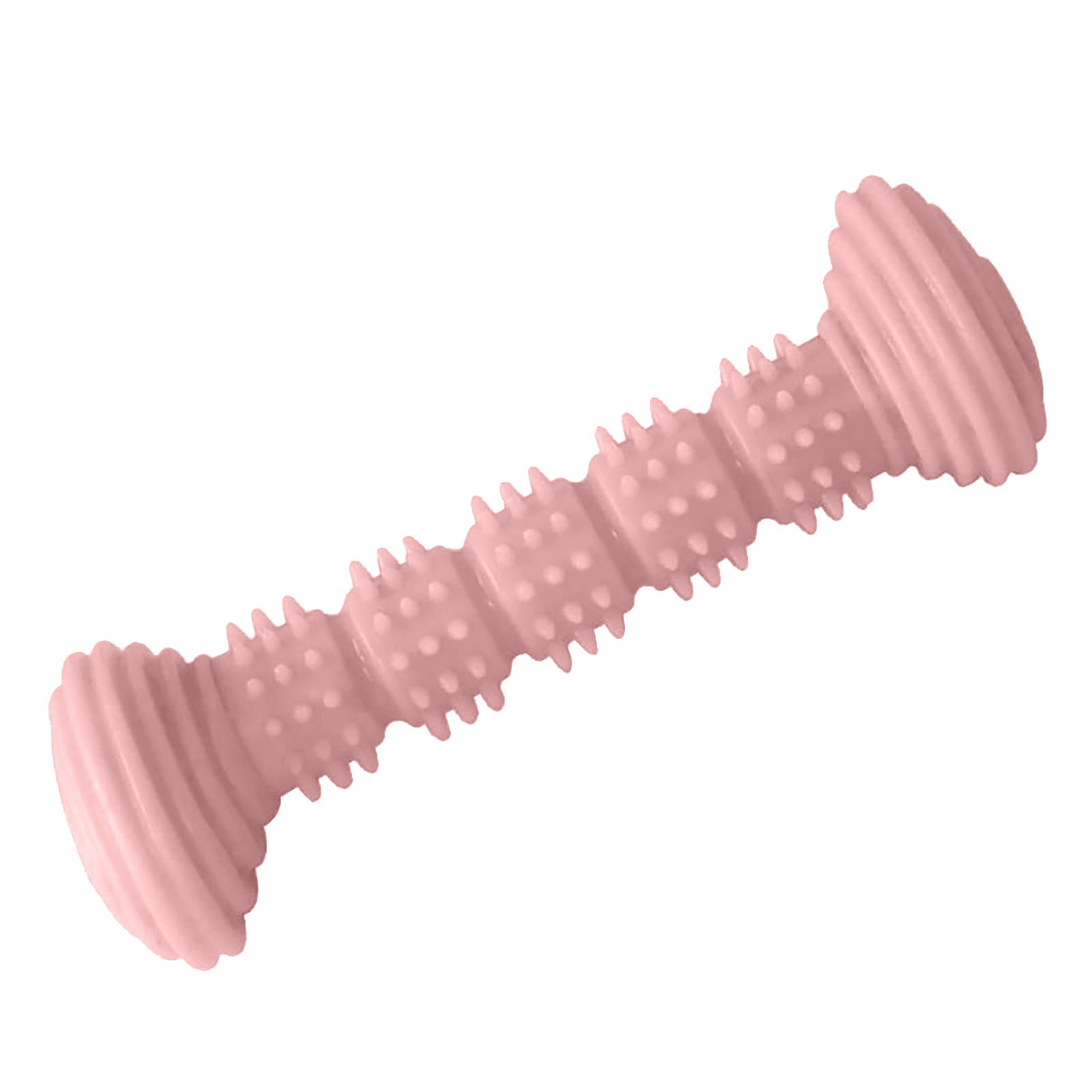 Fottone Funny Pet Chew Toys Multifunctional Doggy Chew Toothbrush Super Bite-Resistant Puppy Toys Durable Dogs Supplies 4-Pink Bone