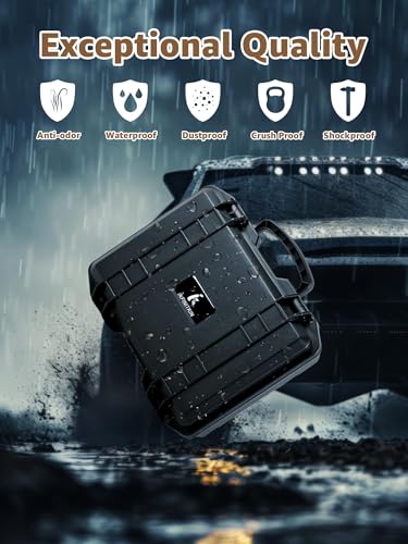 Cigar Humidor Case | Lockable, Waterproof, Crushproof, Airtight | Holds 20 Cigars | Durable, Portable Travel Cigar Humidor Kit for Aficionados - Image 5