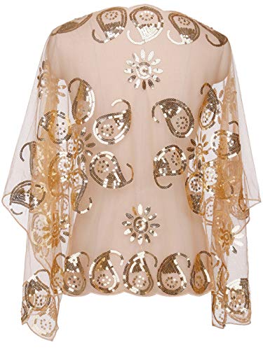 FAIRY COUPLE - Châle - Cocktail - Femme - Beige - taille unique