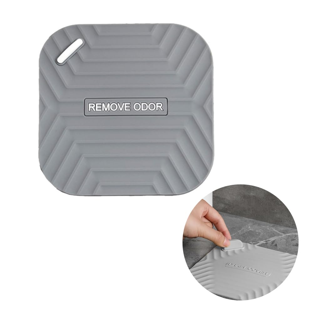 Tapa Desague Ducha Silicona Universal, Tapón Antiolor 14,5 cm, Cubierta de Desagüe Flexible para Cocina, Baño, Lavabo y Bañera