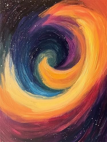 Peinture numéro adulte couleur pour décorer votre salon avec un tableau abstrait