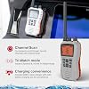 Radio Marina Portátil VHF Cobra BlueBound 350 - Blanco, 6 Vatios, Flotante | Largo Alcance, Alertas de Clima NOAA, Funcionalidad Internacional, Impermeable IPX7, USB-C, Sumergible, Pantalla LCD, Clip de Cinturón 8