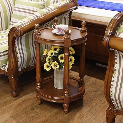 Petite table basse d'appoint stable en bois massif pour optimiser le salon