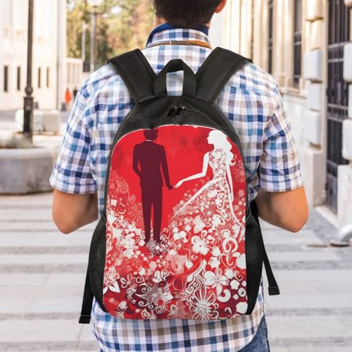 Mochila para mujer y hombre Silhouette of Love impermeable miniatura 7