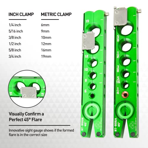 Image of Super Stars Cordless Drill Type Flaring Tool Kit 1 /4 inch-3 /4 inch Single Flare Tool 45 Eccentric HVAC Air Condition Refrigeration Tool