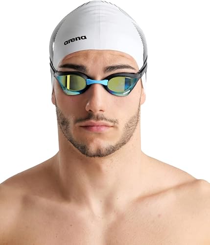 Miniatura 57 de ARENA Gafas de natación unisex Cobra Core Swipe Anti-niebla Racing para hombres y mujeres de policarbonato espejo/lente sin espejo