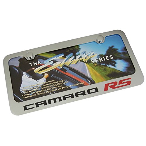 Chevrolet Camaro RS Chrome Metal License Plate Frame