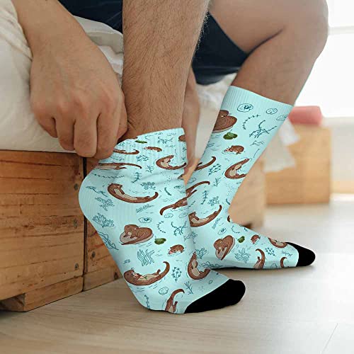 Image of Pehede Socks Mens Fun Dress Socks for Women Funny Novelty Crazy Design Socks
