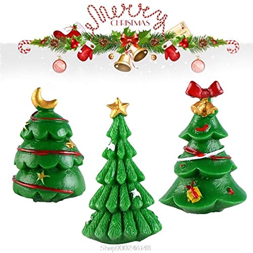 Stampi per Candele 6 PSC 3D Albero Candela Muffa in Silicone in Silicone Sapone Stampo di Sapone Fai da Te Cioccolato Fondente Decorazione Torta