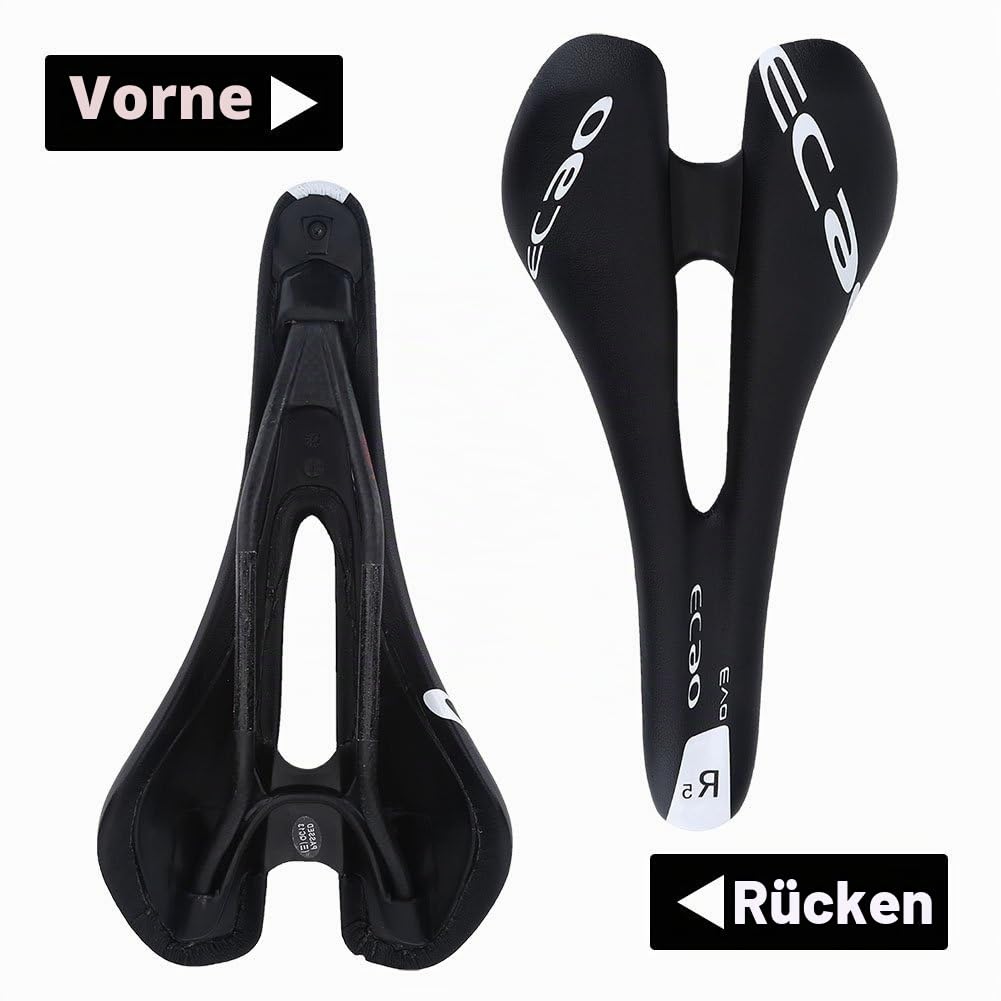 Ergonomischer Fahrradsattel, Ultraleicht, Gepolstert mit Schaum, für Mountainbike und Rennrad, mit Belüftungsdesign