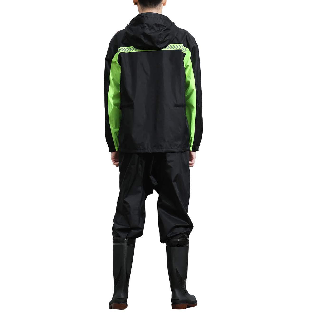 Wasserdichter Anzug für Herren/Damen, Camouflage-Muster, mit Kapuze