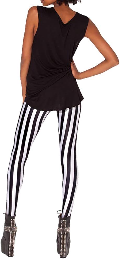 QZUnique Women's Ankle Length Footless Elastic Leggings Yoga Pants - Image 4