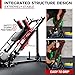 RitFit Leg Press Hack Squat Machine, Professional Adjustable Leg Press Machine for Home Gym with Linear Bearing, Specialty Hack Squat Machine for Full Lower Body Workout with Weight Storage Posts, Red